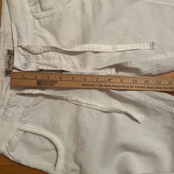 Revolution 55%linen 45% cotton white pants size 5 - Picture 6 of 7